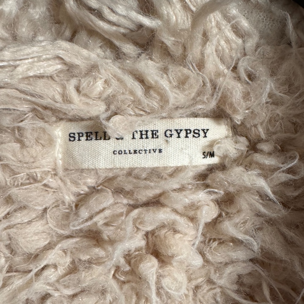 Spell & The Gypsy Collective Joplin Shearling / Penny Lane Jacket S/M - Picture 6 of 13